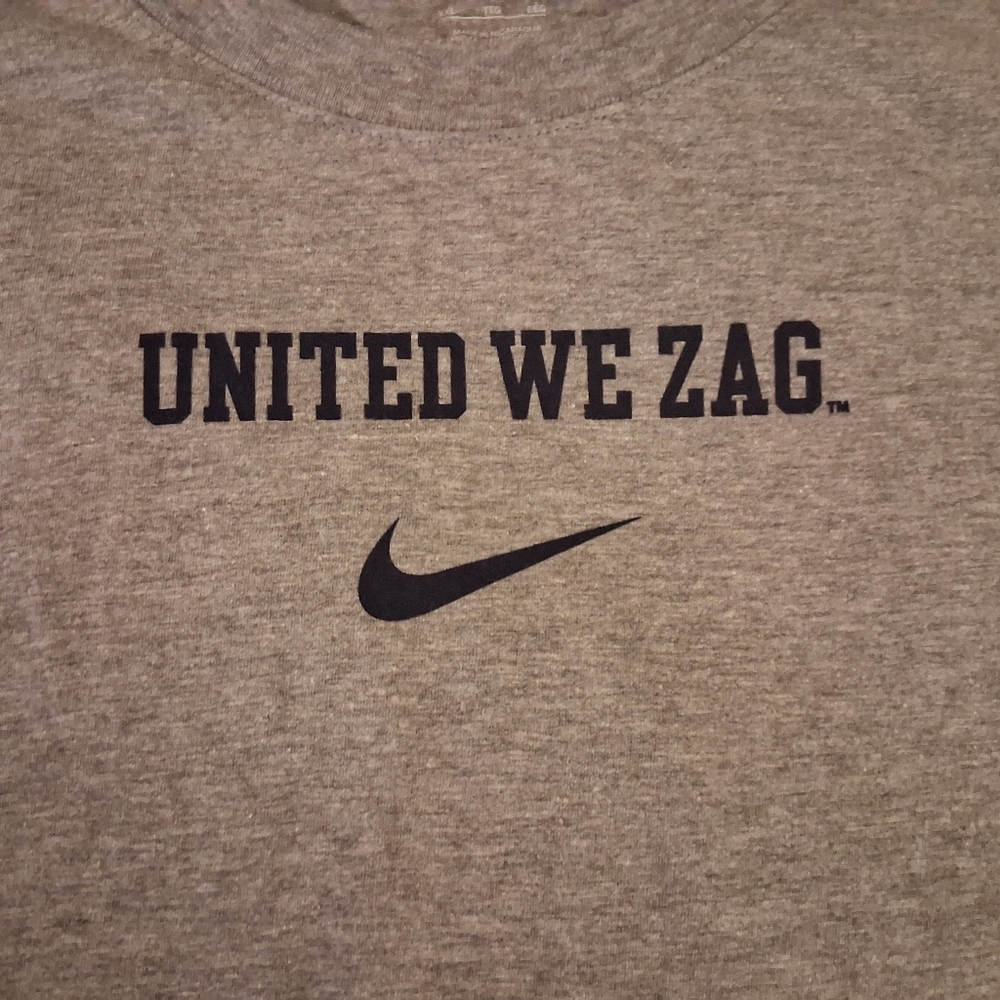 Nike Gray Tee - United We Zag Design